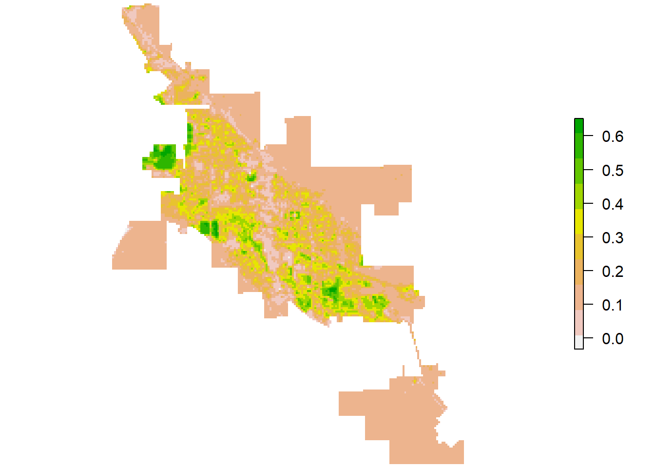 Landsat-8 NDVI for Moab.