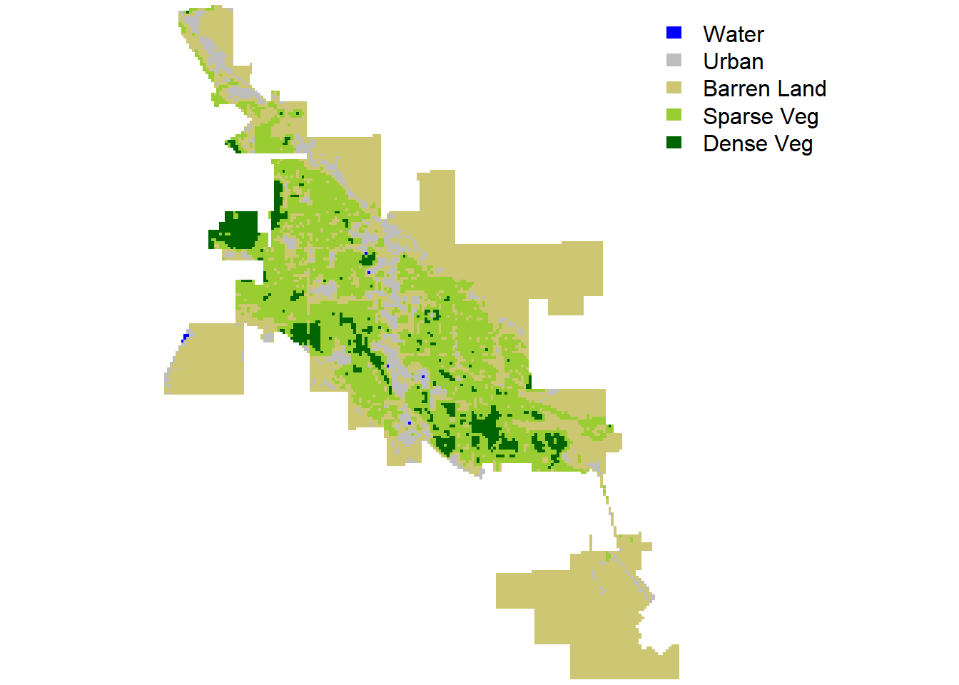 Land cover (mosaic) in Moab.