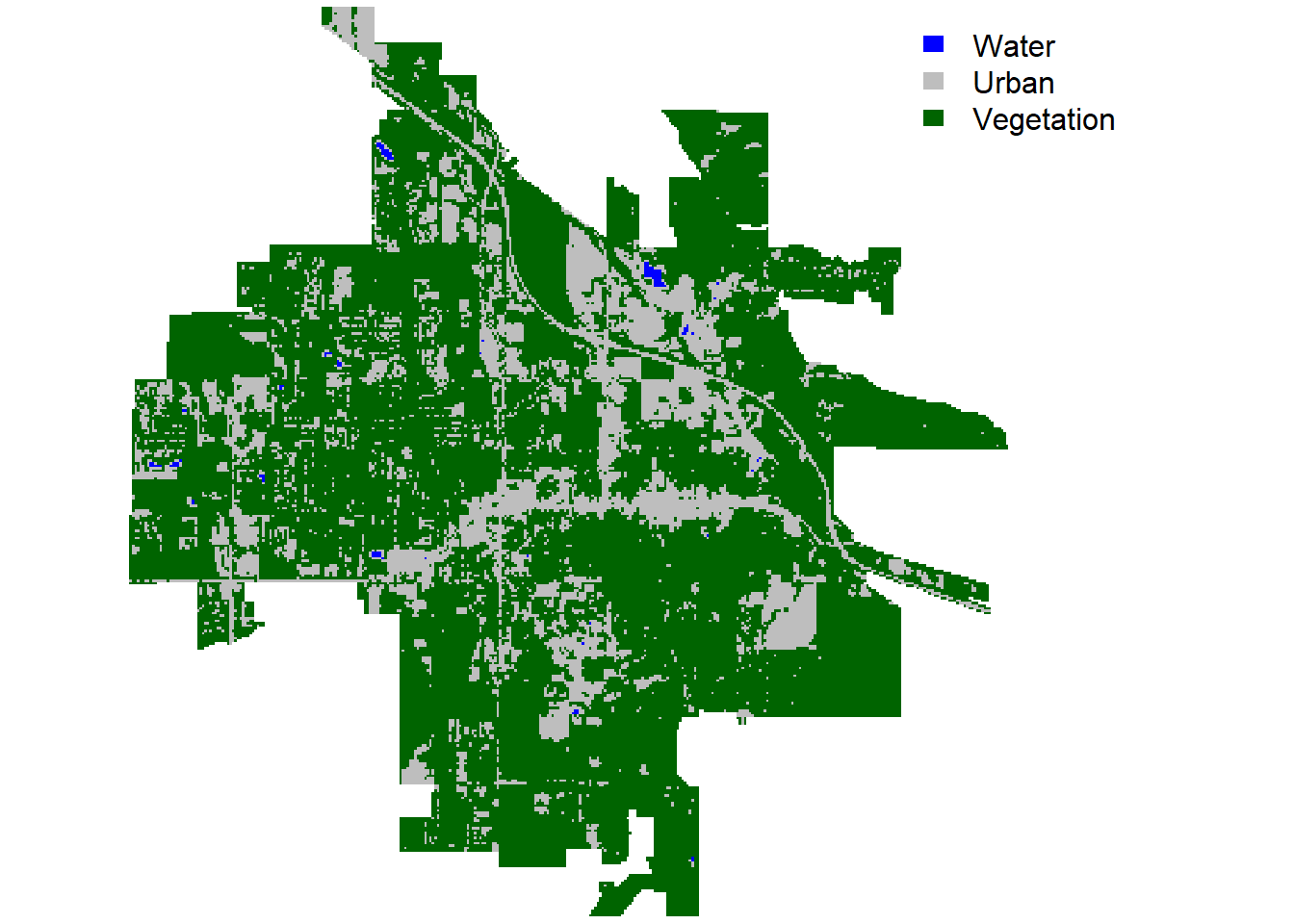 Land cover (mosaic) in Bozeman.